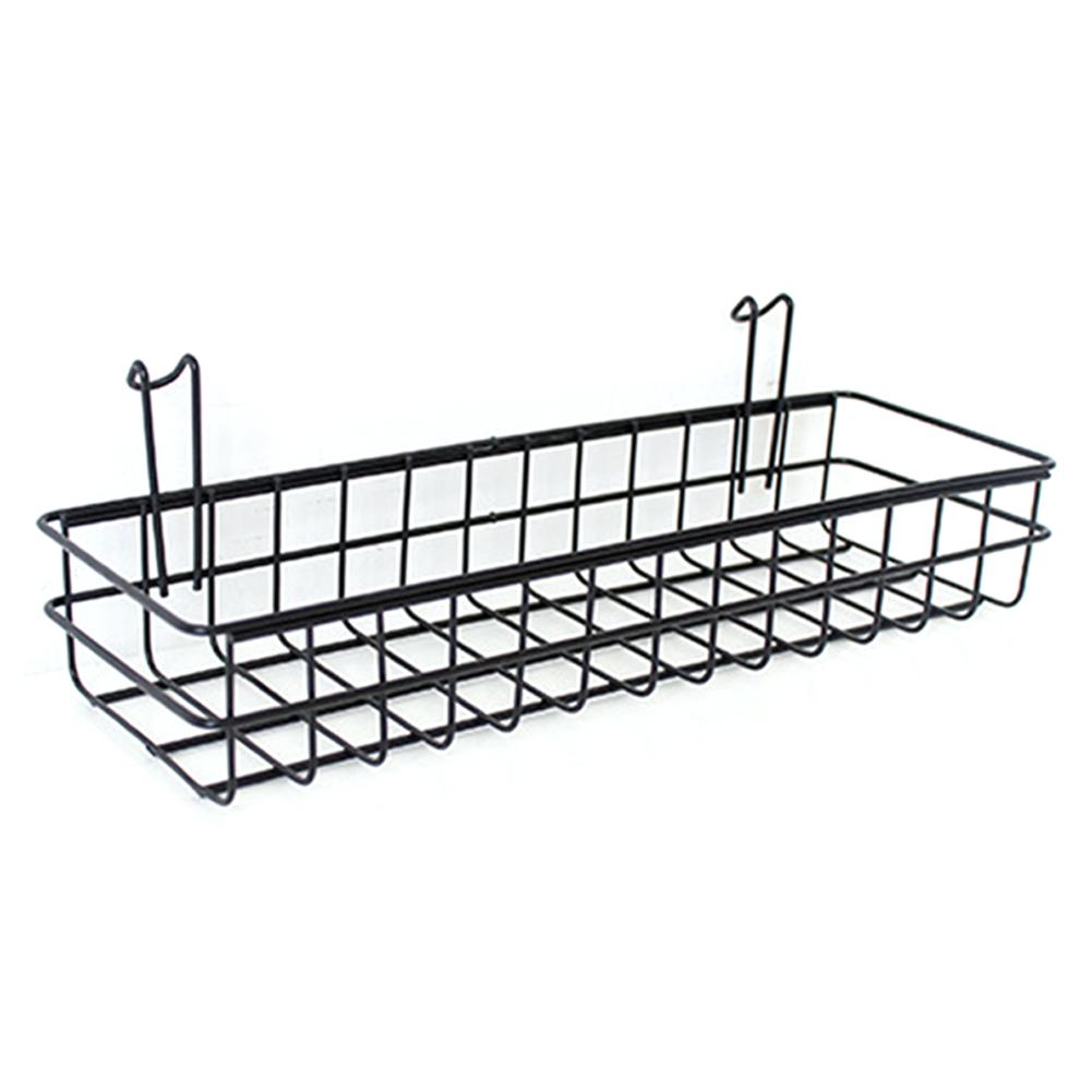 Cesta de almacenamiento colgante de rejilla de hierro para maquillaje, maceta, organizador, soporte de pared, cesta de exhibición para decoración de dormitorio