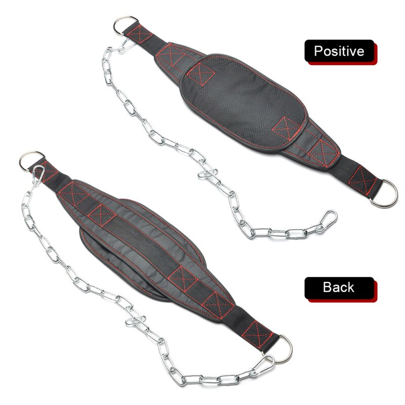 Thicker Metal Chain Weight Lifting Dip Belt Pull-up Gym Equipment Bodybuilding Musculation Exercise Crossfit Fitness Training