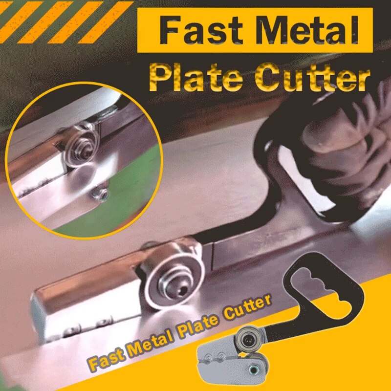 Fast Portable Metal Plate Cutter Sheet Metal Cutting Tool Sturdy Structure Ergonomic Metal Cutter With Slip Protective Handle