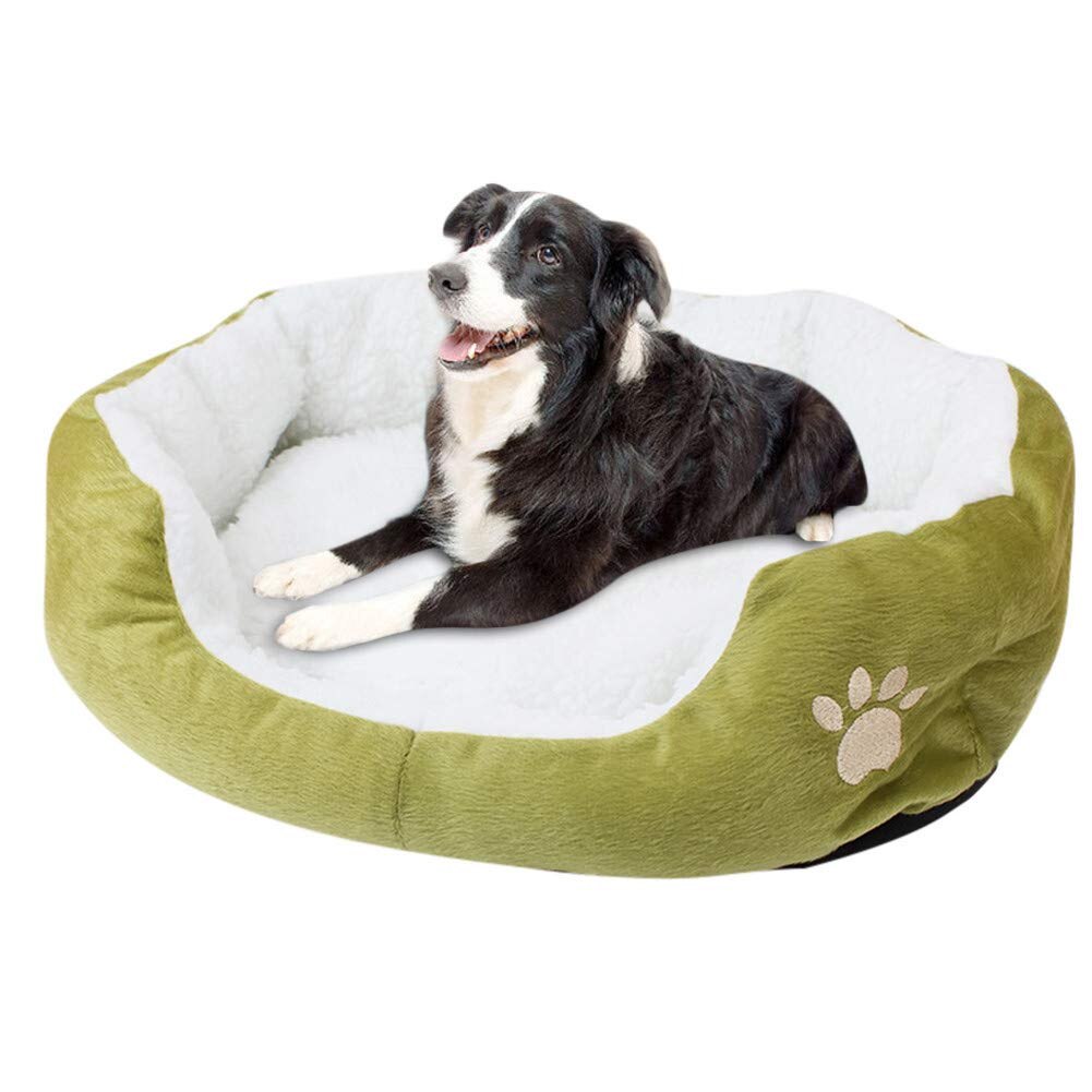 Cama de perro de felpa cálida para dormir, colchoneta para mascotas con cubierta extraíble para perros, gatos, TN99
