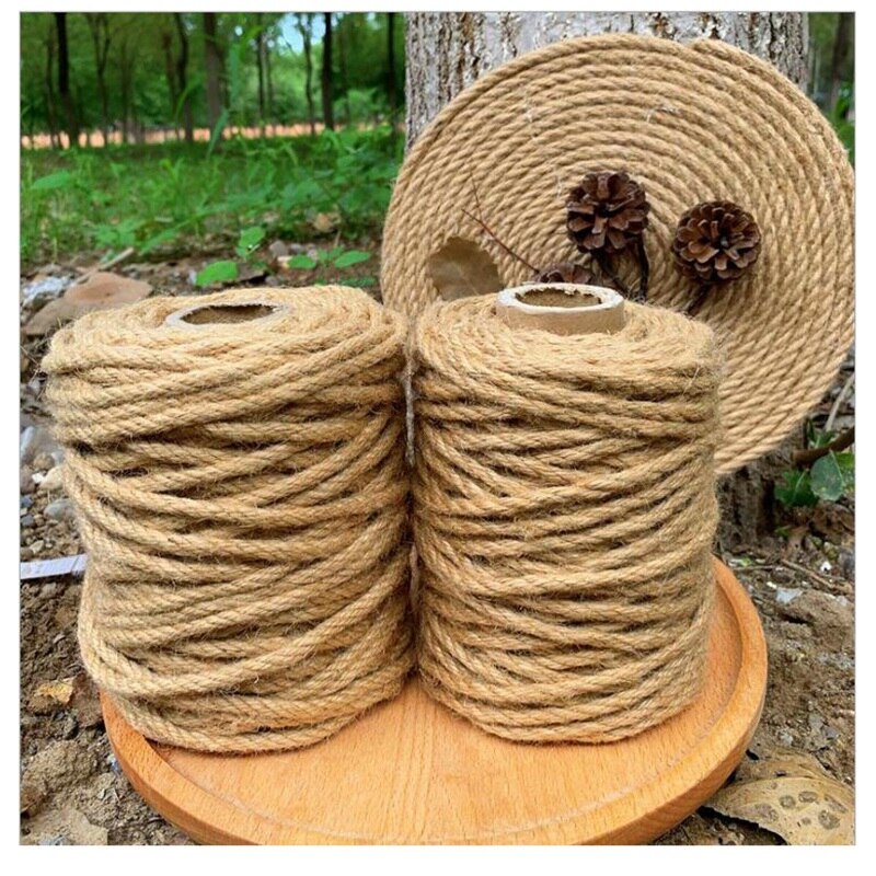 50Metre Natural Twine Braided Rope, Crafting Twine String Thick Twine for DIY Artwork, Gardening Applications