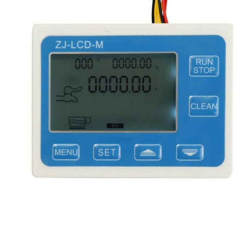 2 tommers flow vannsensor måler+lcd display kvantitativ kontroll 1-9999l/ min