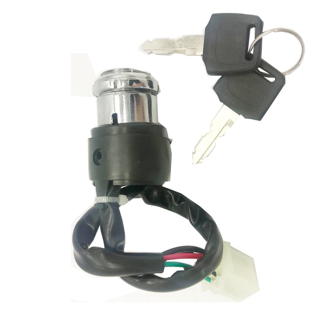 4 WIRE IGNITION KEY SWITCH FOR OEM KAZUMA FALCON ROKETA ATV 50CC 70CC 90CC 110 125CC