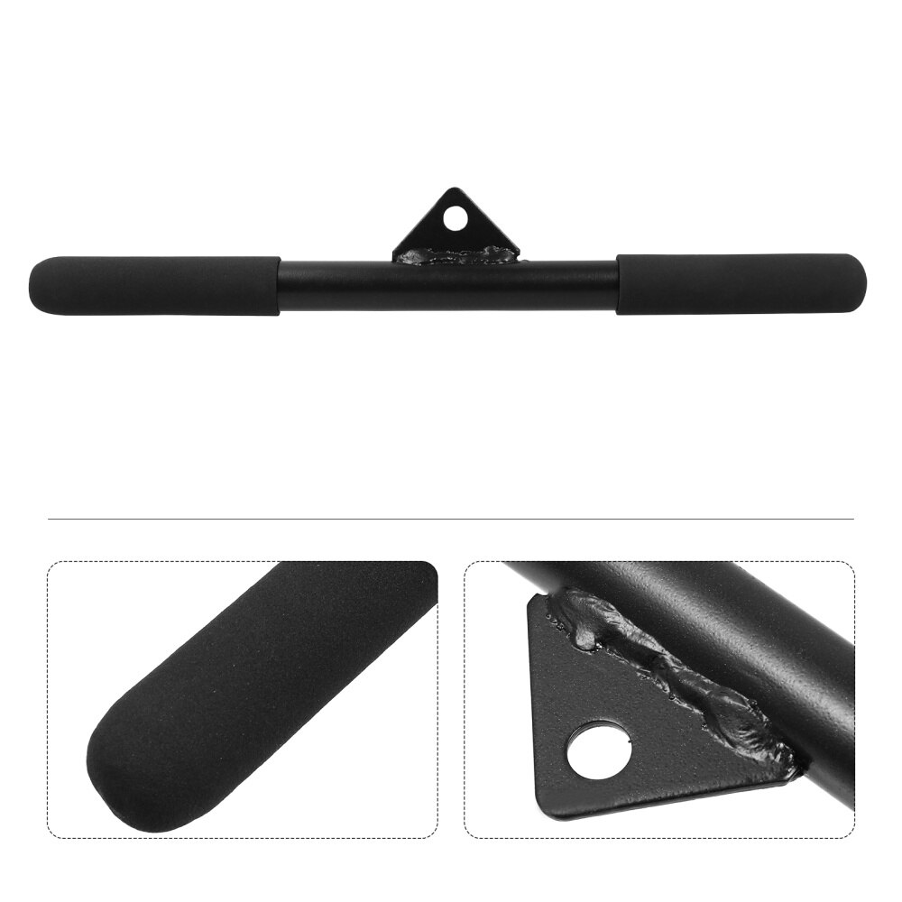 Fitness Rod Bicep Bar Home Gym Exercise DIY Rotating Straight Bar