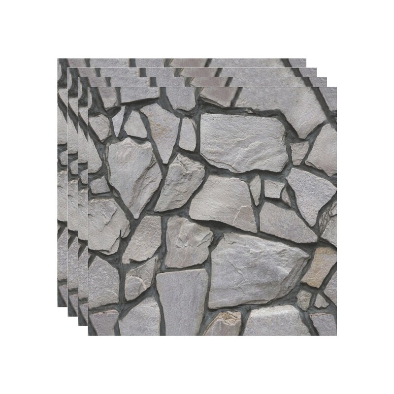 Badeværelse indretning køkken backsplash fliser decals 3d sten mursten selvklæbende tapet boligindretning vandtætte pvc wallstickers: 4 stk