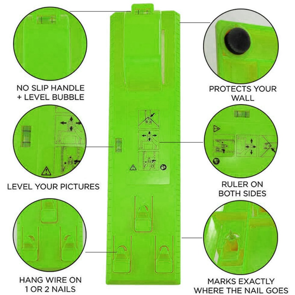 Pictures Frame Hanger Picture Hanging Kit Tool picture Hanger Tools With Level Suitable For All Wall Materials Picture Frame