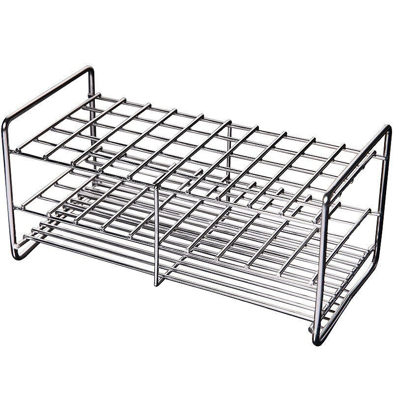 Reagenzglas Halfter Edelstahl Draht Rohr Gestell Reagenzglas Ständer Für Rohr Durchmesser 23mm/24mm/25mm/25,5mm 50 Brunnen 1 / PK