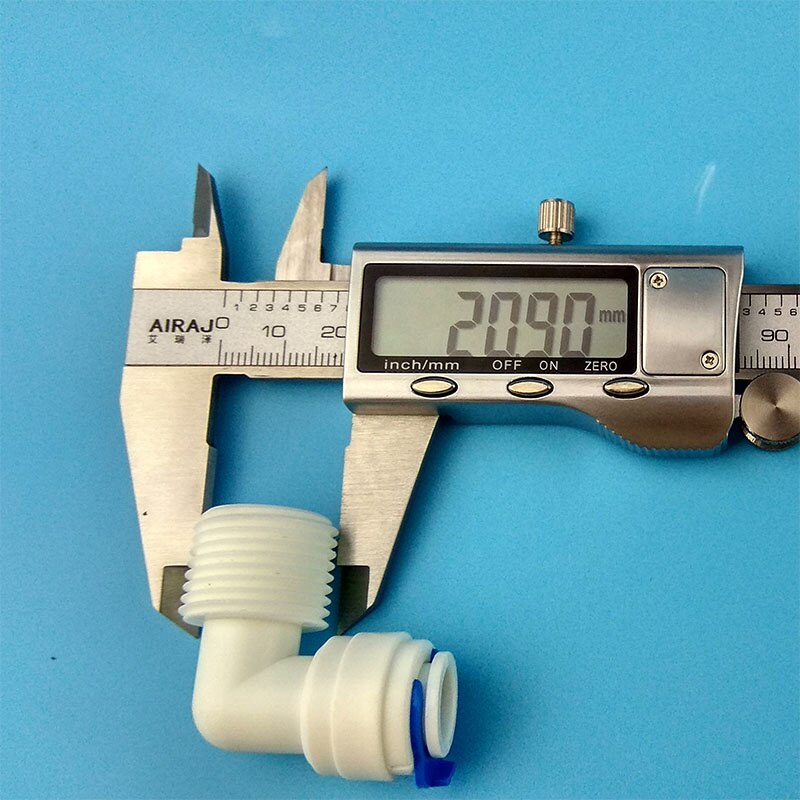 10 PCS 1/2" external thread to 3/8" elbow connector RO Water Fitting Tune Quick Connect Reverse Osmosis White fast connection