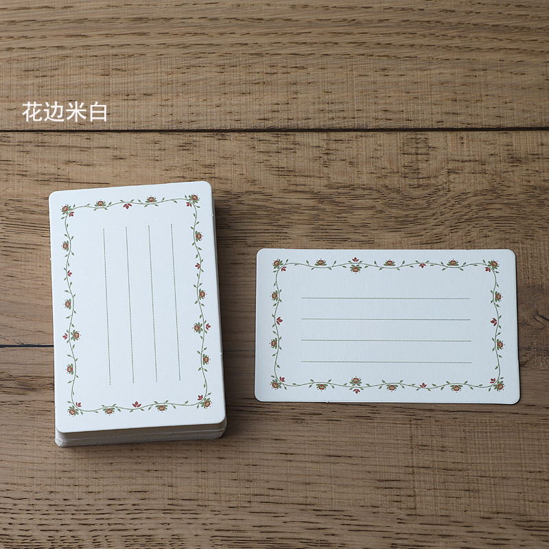20/50 szt. Puste Kartki DIY 9x5,7cm Kartka robić Notatek Wiadomości Prezent Kartka z Życzeniami Zaproszenie Wzór Kwiatowy Kartki z Papieru kraft Dekoracja Ślubna: M / Burgundowy