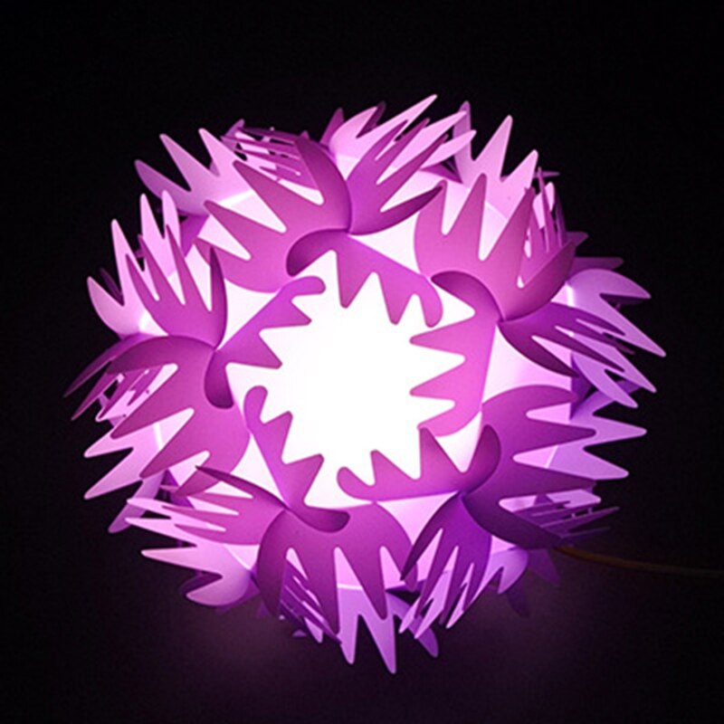 Linternas portátiles hechas a mano para niños, Kits de luces LED de juguete para guardería: Purple