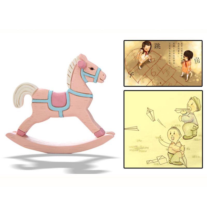 Cute Horse Ornaments Home Decoration Cake Baking Accessories Birthday for Kids Boys Girls