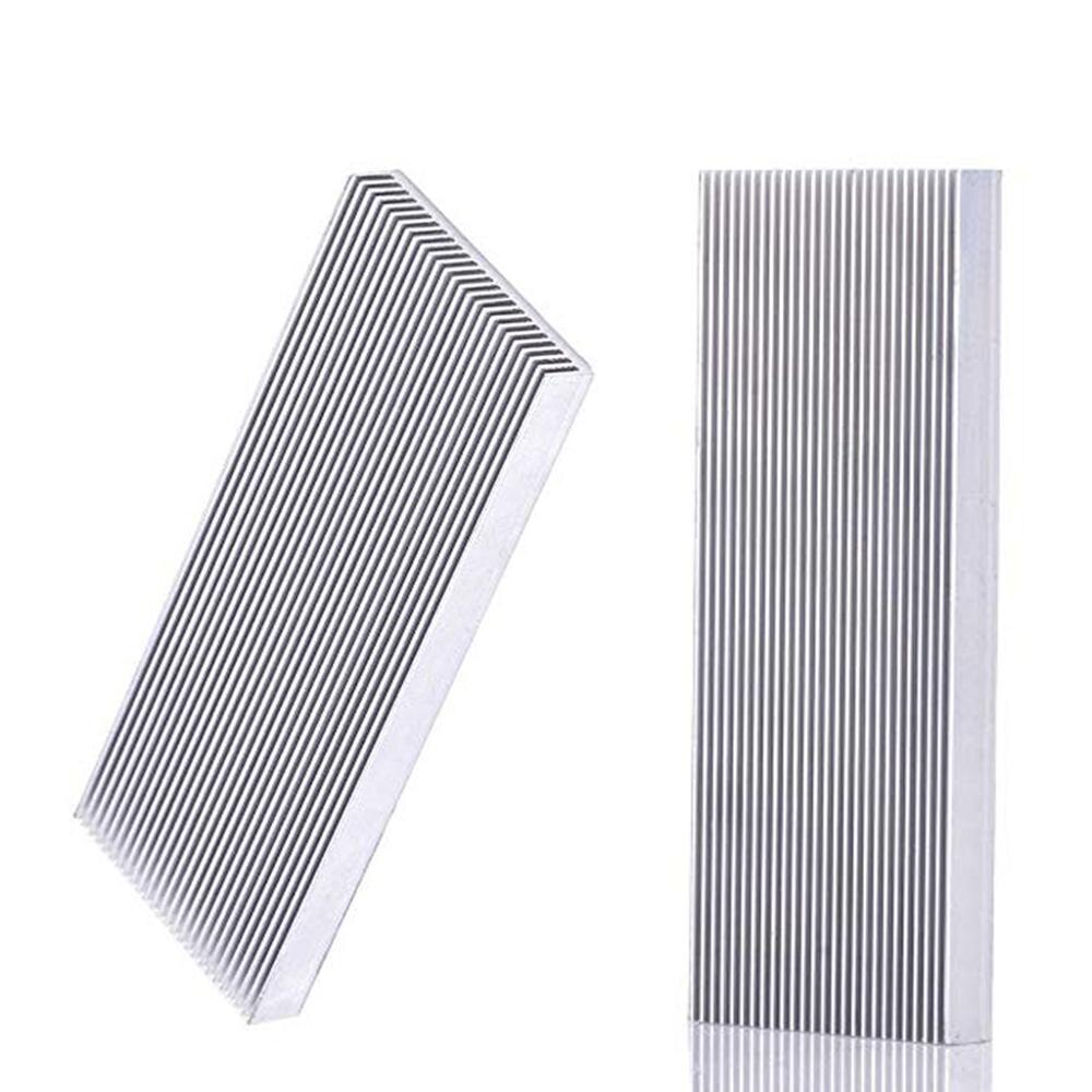 2PCS 100x41x8mm Aluminum Heat Sink Heatsink For High Power LED Amplifier Transistor