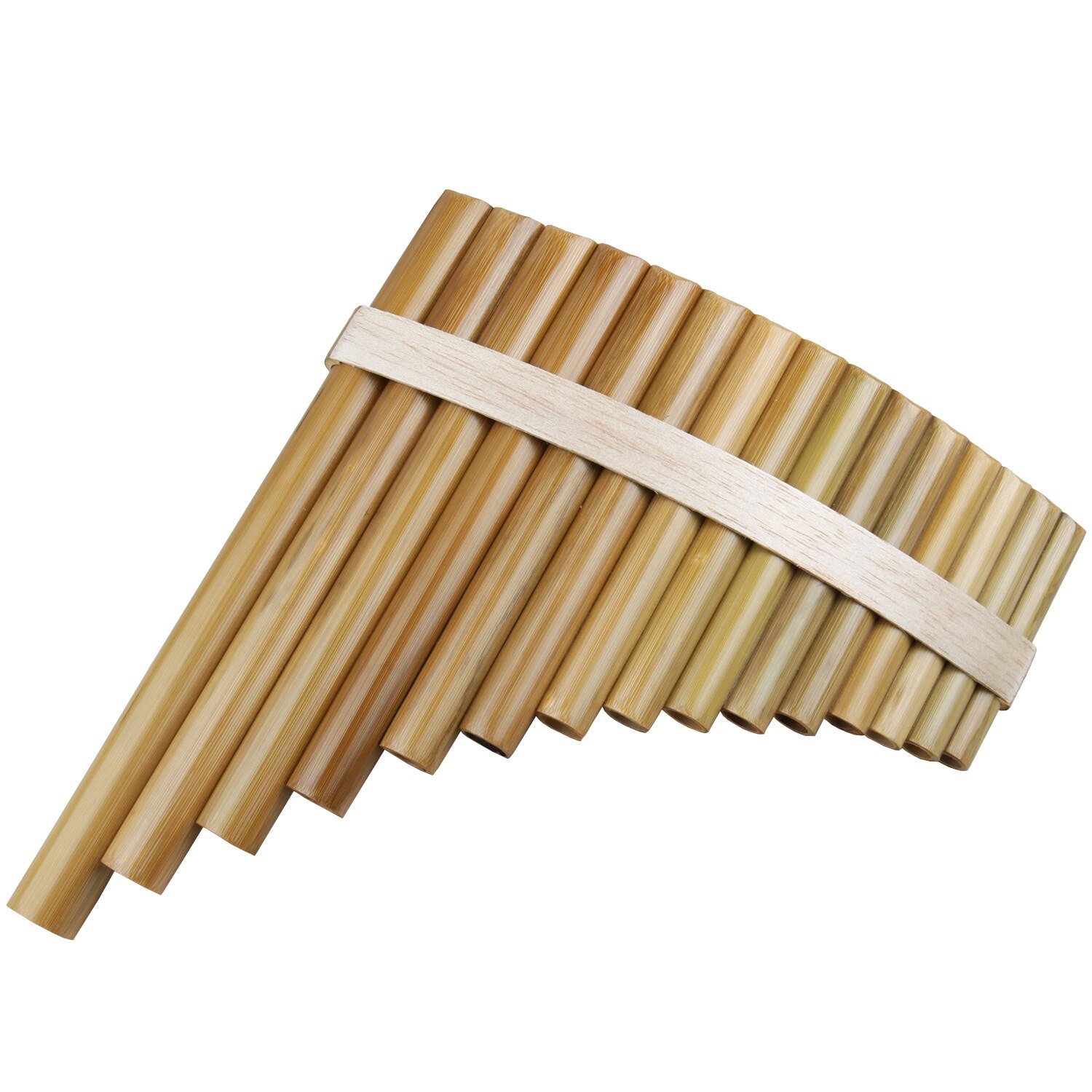15 Pipes Pan Flute G Key Folk Musical Instruments Original Colour Flute De Pan Woodwind Instrument Handmade Pan Pipes