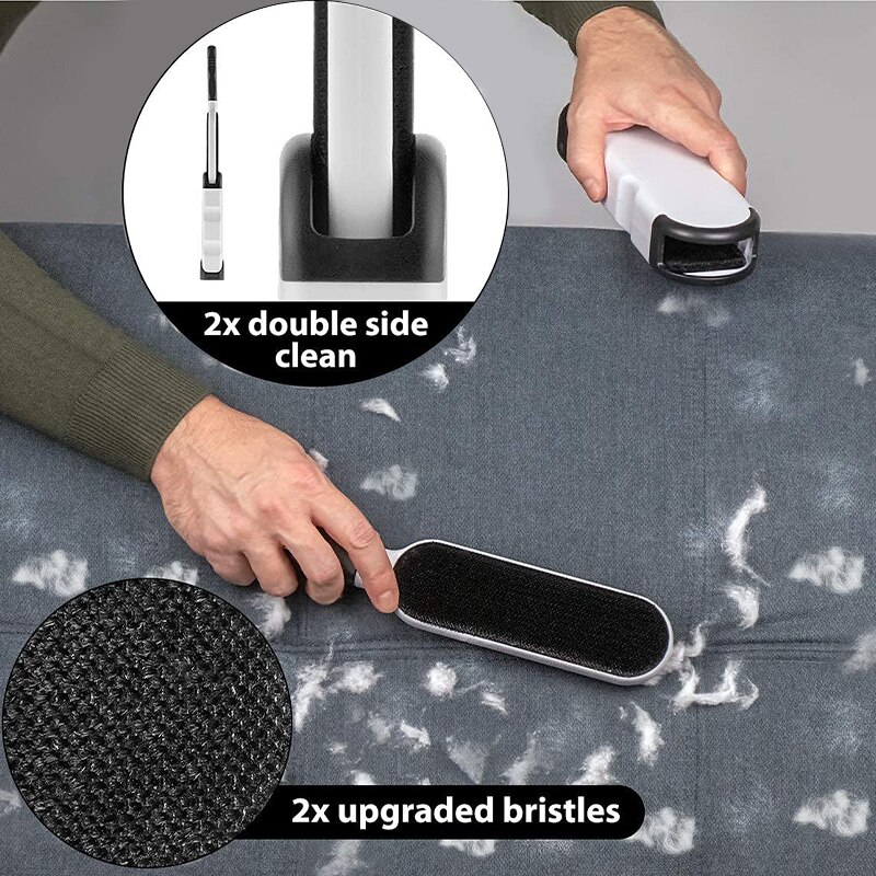Brosse magique anti-peluches réutilisable pour vêtements, rouleau de nettoyage des cheveux, brosse pour poussière statique, Anti-poussière statique, outil de nettoyage des cheveux collants