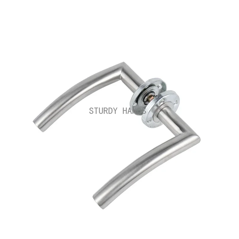 Deurgreepset Roestvrij staal interieur Thuis Deurkruk Slot Duurzame verstelbare klink Veiligheidsknop voor slaapkamer Badkamer: AMBER