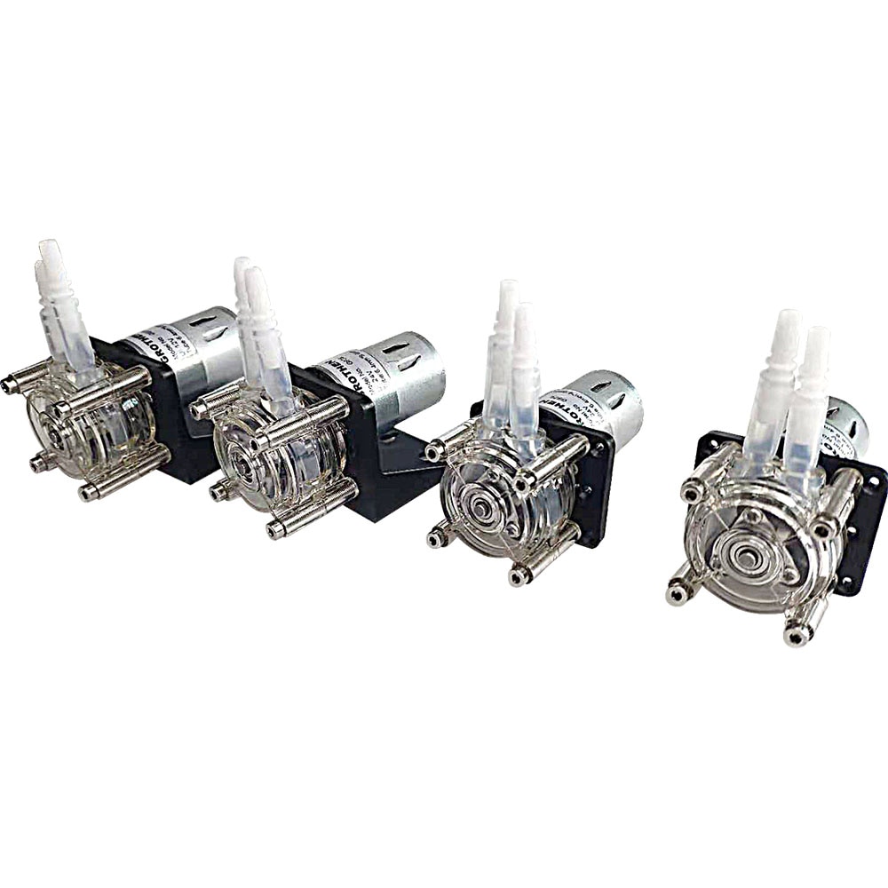 12v/24v DC Large Flow Dosing Pump Peristaltic Pump for Vacuum Aquarium Lab Analytical(304 stainless steel roller)