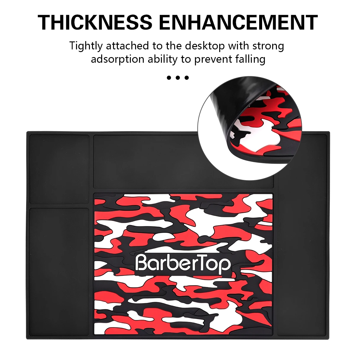 Barbertop – tapis antidérapant pour Salon de coiffure, ciseaux antidérapants, chaleur en Silicone, outils de Station de barbier, accessoires de Salon de coiffure