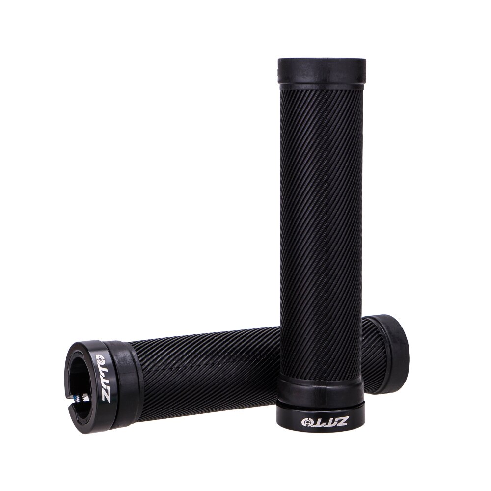 Ztto 1 Paar Mtb Mountainbike Grips Fixed Gear Lock-On Anti-Slip Stuur Grips Shock-Proof rubber Fiets Road Fiets Onderdelen: AG40 Black