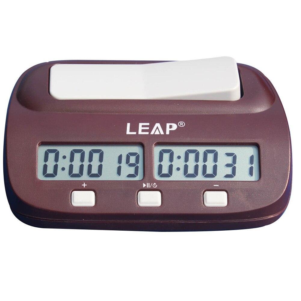 Telituny Horloge D'échecs Numérique Professionnelle, Minuteur Échec Electronique avec Compte à Rebours/Bonus/Retard, Pendule Echec Bois, Échiquier Electronique, pour Échecs, Jeu de Go et Gobang