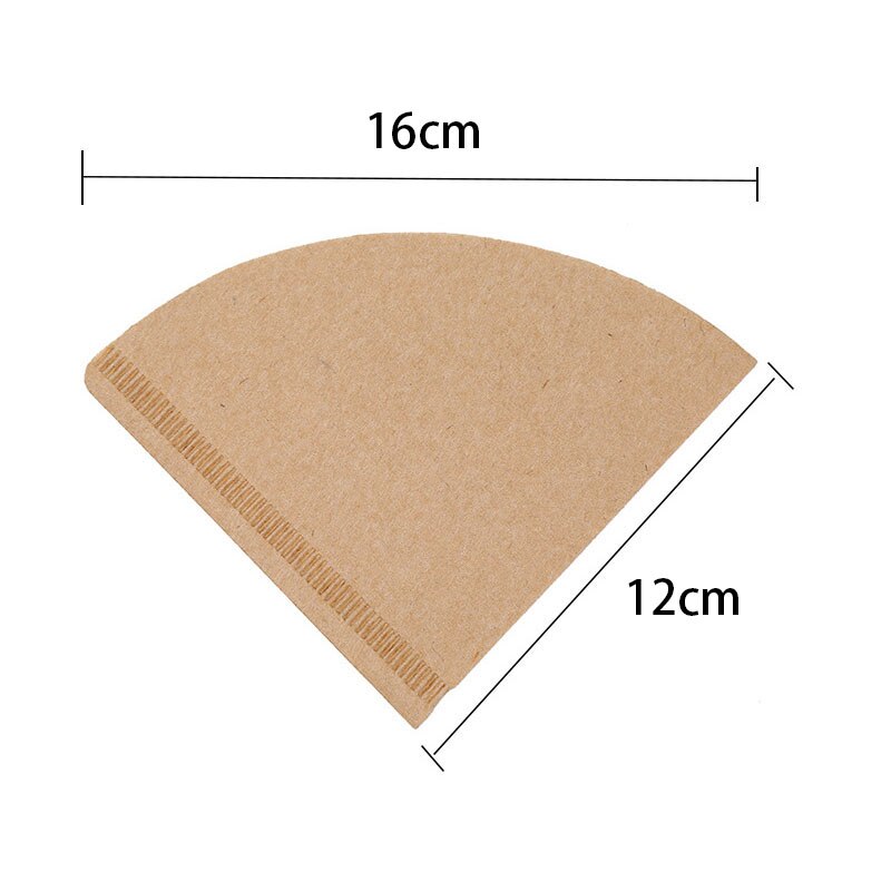 V60 Filter Cup Special 102 Coffee Filter Paper Coffee Filter Papers Unbleached Original Wooden Drip Paper Cone Shape Coff