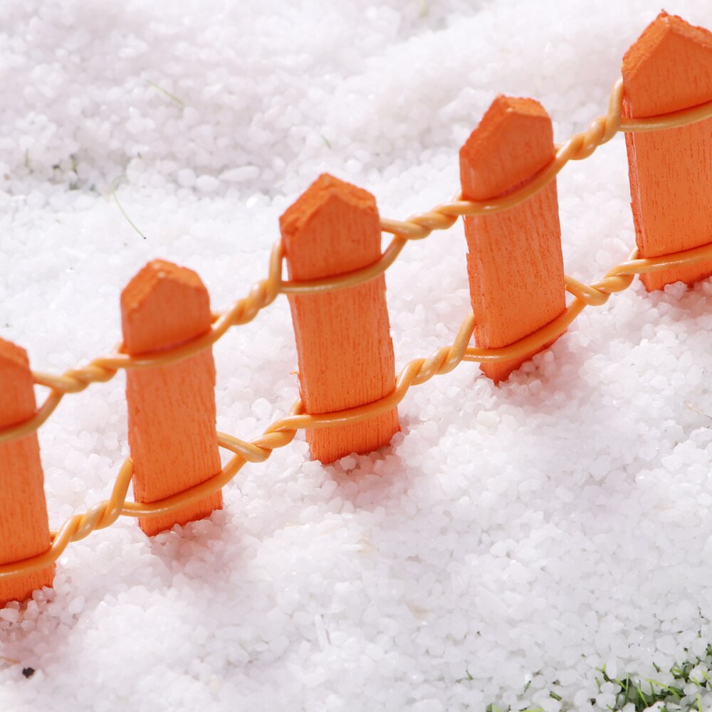 10Pcs Mini Small Wood Fence DIY mini house Fairy Garden Micro Plant Pot Decor Bonsai Terrarium Ornament )