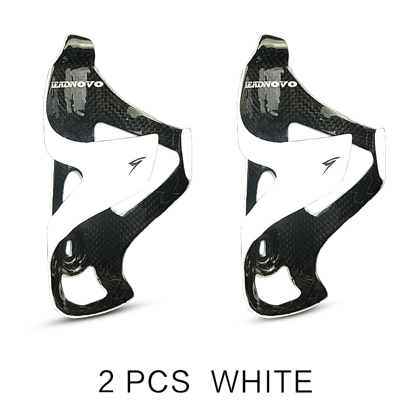 Carbon Water Bottle Cage Bicycle Bottle Holder MTB Road Carbon Bottles Cages Bike Bottles Holder 25g Bicycling Bidon Cycling: white 2 pcs