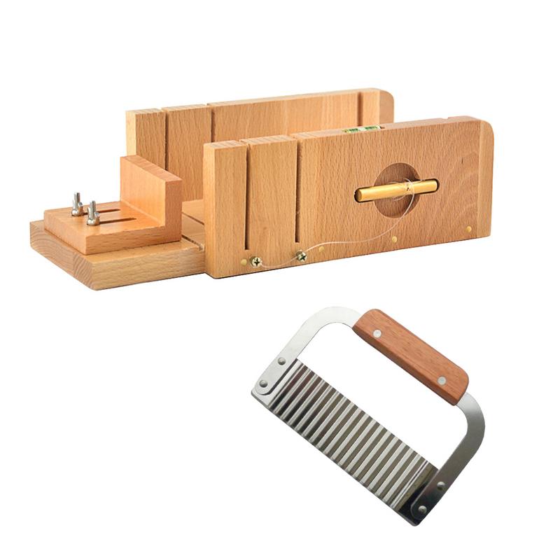 Cortadora de molde de jabón con ranura para jabón hecho a mano línea de corte NIVEL DE haya cortador ondulado multipropósito DIY accesorios de jabón