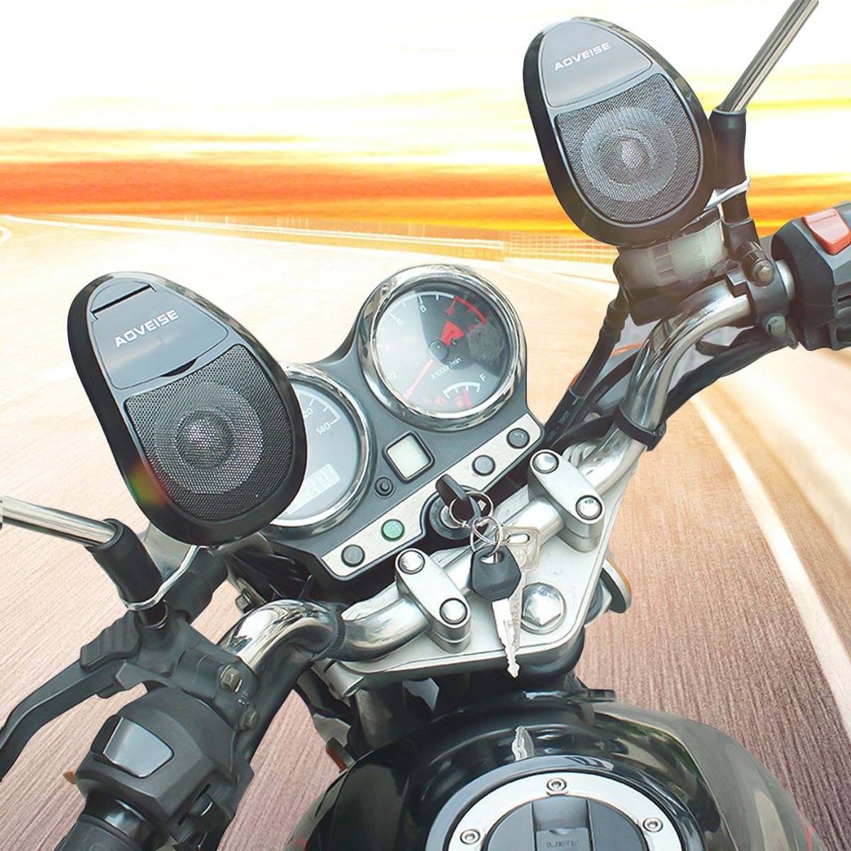 Altoparlante Bluetooth per moto sistema Audio MP3 impermeabile Radio FM U discoteca TF carta per moto/Atv/Utv /scooter e altro