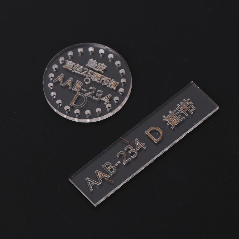 Acrylic Stencil DIY Leather Handmade Craft Key Chain Keyfob Pattern Buckle Sewing Template DIY Tools