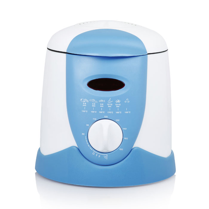 Mini friteuse électrique sans fumée 0,9 l, appareil multifonctionnel, pour faire frire du poulet, du poisson ou des frites
