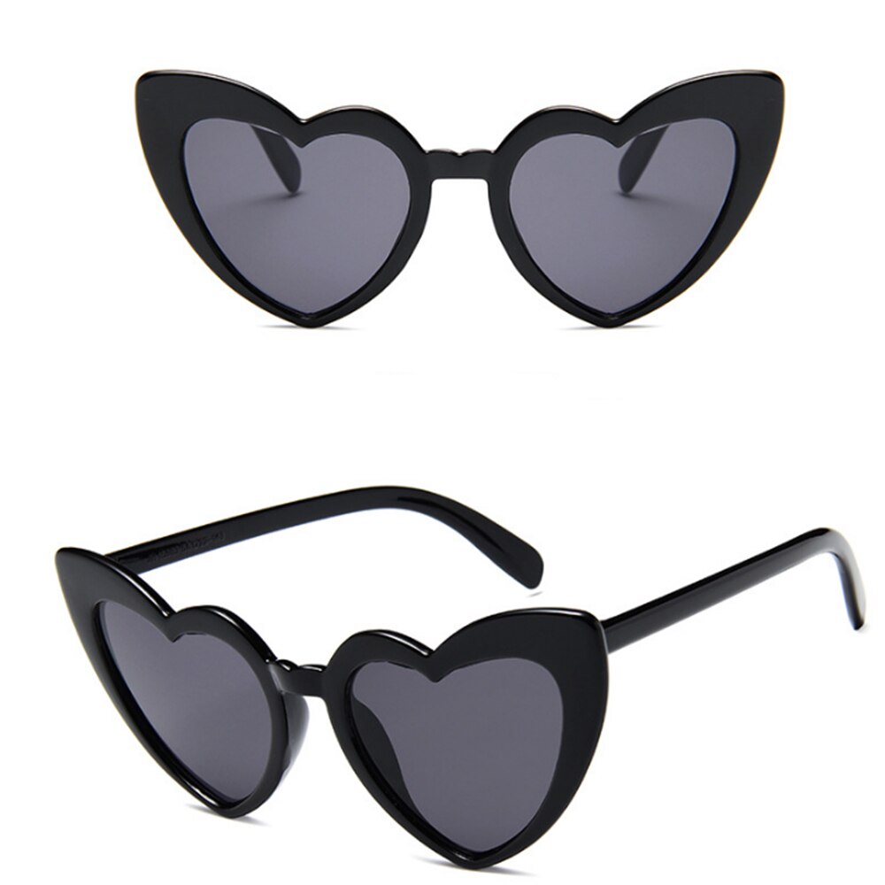Heart Sunglasses Women brand Cat Eye Sun Glasses Retro Love Heart Shaped Glasses Ladies Shopping Sunglass UV400
