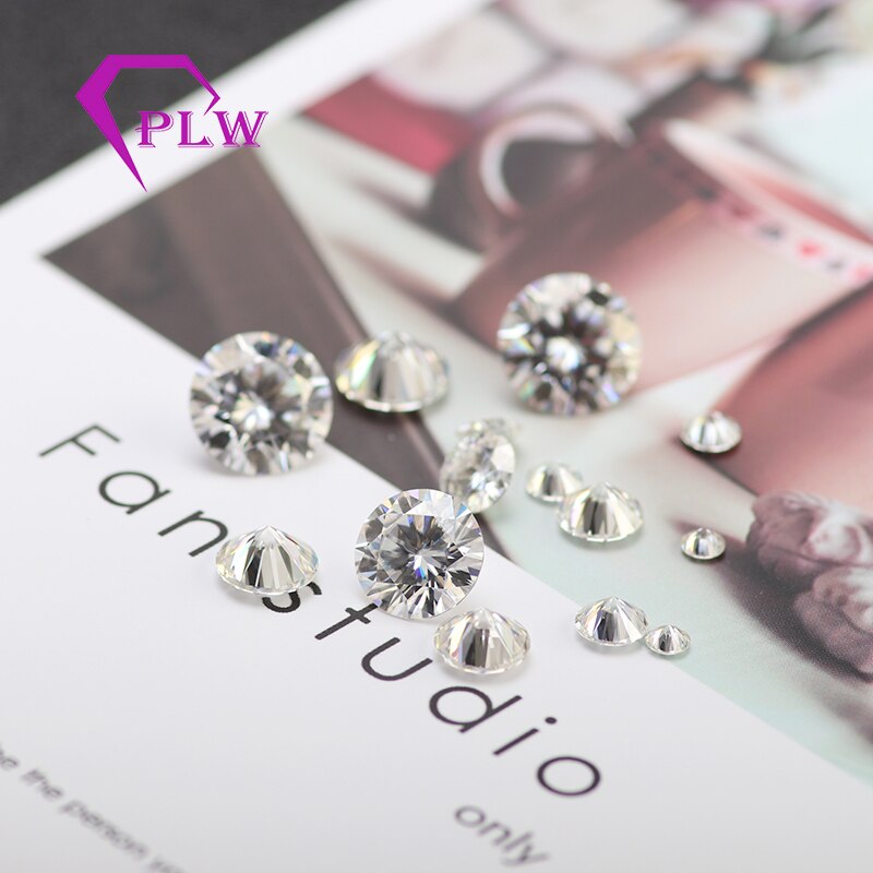 Including The Certification Original GH Color 1ct 6.5mm 3 Ex Brilliant Cut Moissanite Near To Diamonds For Diamante Ring