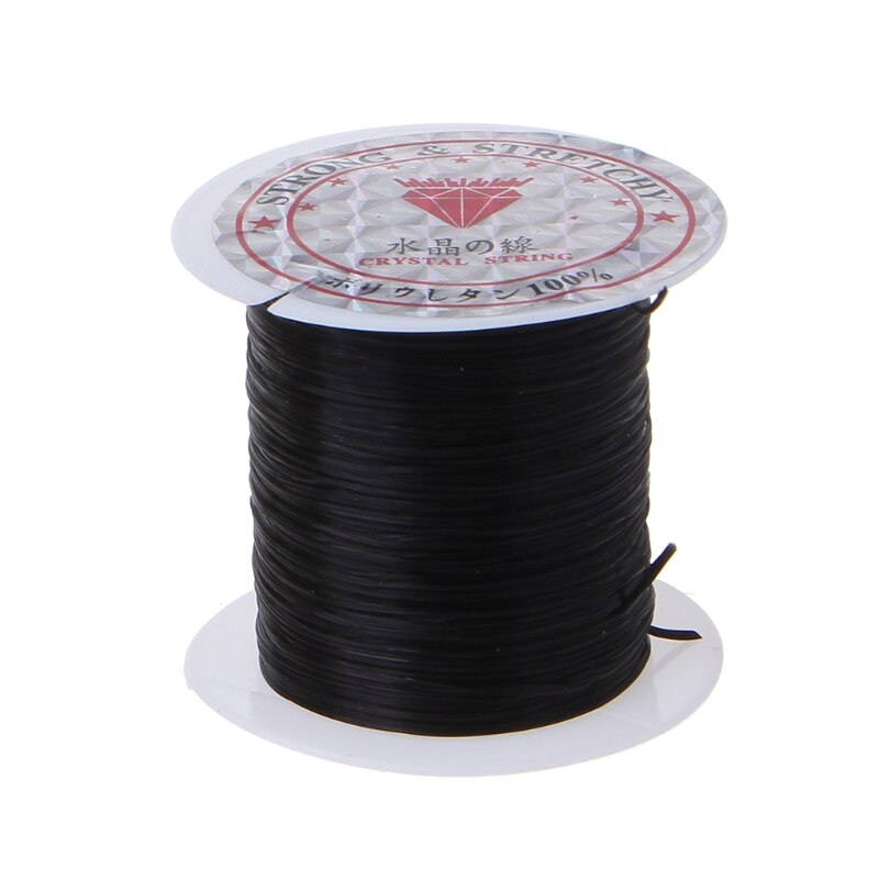 Elastische Clear Kralen Draad Stretch Polyester String Koord Voor Sieraden Maken: Black