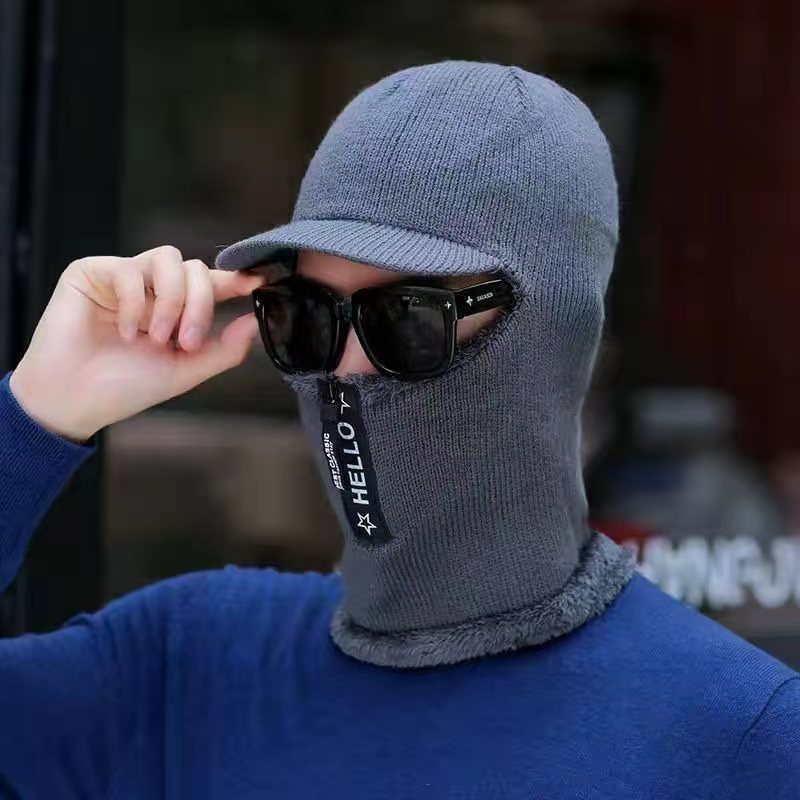 Cappello Invernale Uomo 'aperto Caldo In Maglia Protezione - Temu Italy