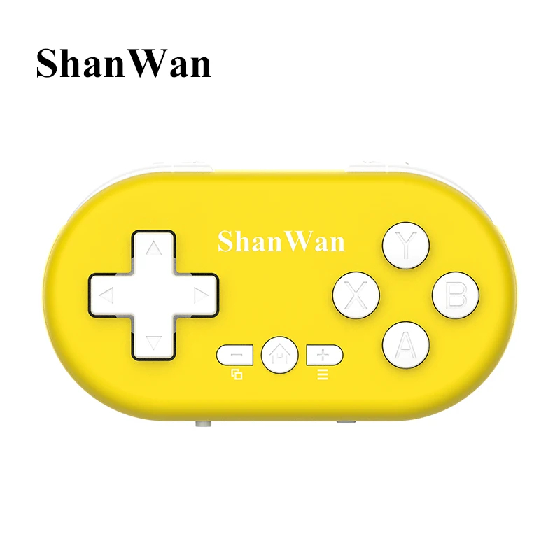 Shanwan – Mini contrôleur de jeu léger sans fil, Bluetooth, à collectionner, Portable, multi-plateforme, connectivité sans fil, nouveauté 2024: Black
