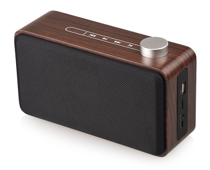 Retro Wooden Wireless Bluetooth Speaker Touch Operation 70MM Loudspeaker Home Stereo Audio Speakers: a