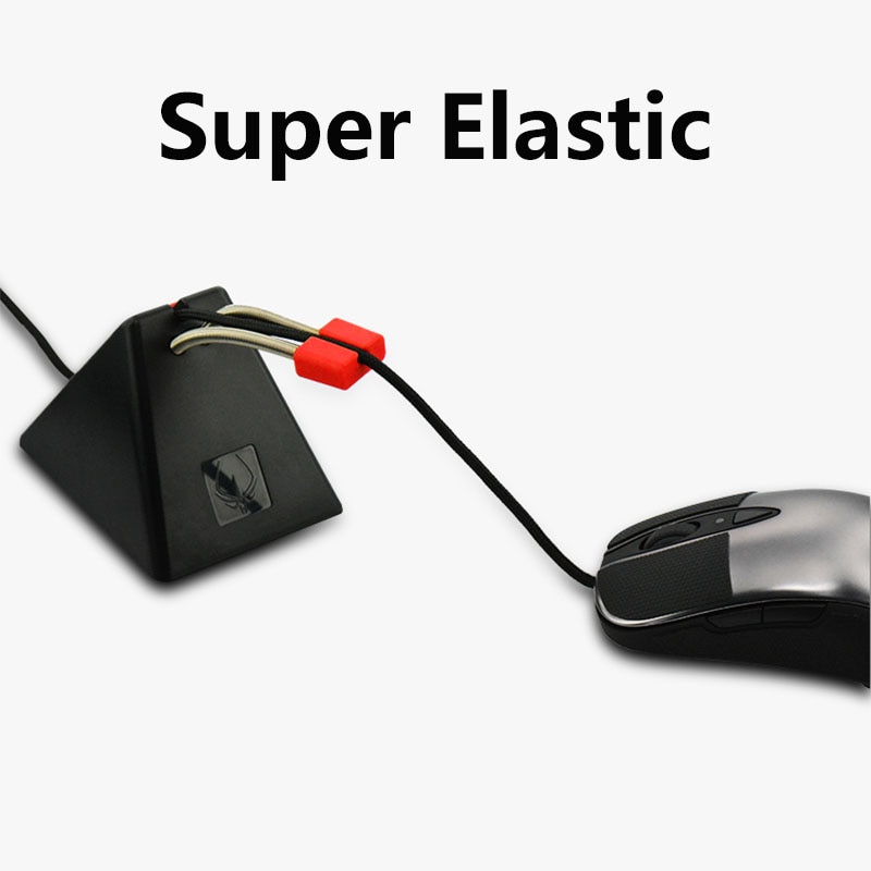 soporte de Cable de ratón para juegos de línea directa Original con Clip de Cable de ratón