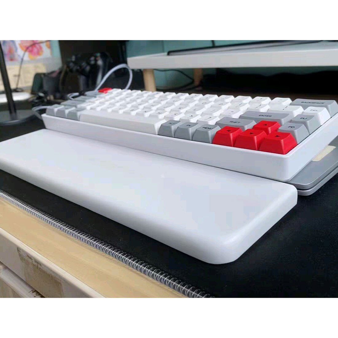 Quartz Stone Hand Rest Gaming Mechanical Keyboard Palm Rest Support 61 87 102 Keys Wrist Rest Pad For Home Office Computer