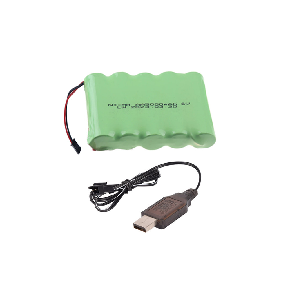 3.6V/4.8V/6V/7.2V/8.4V/9.6V/12v 5000mah NI-MH AA 3000mah Rechargeable Battery Pack For Remote Control Toys Electric Car SM Plug: Beige