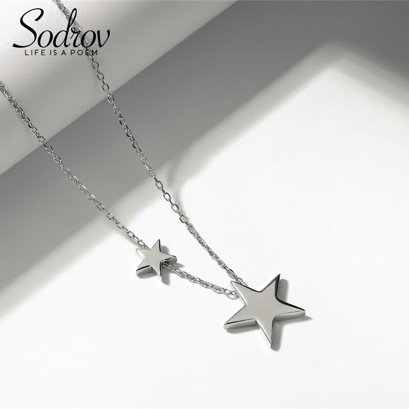 Sodrov 925 Sterling Zilveren Sieraden Star Ketting Voor Vrouwen Zilveren 925 Ketting Ketting Ketting