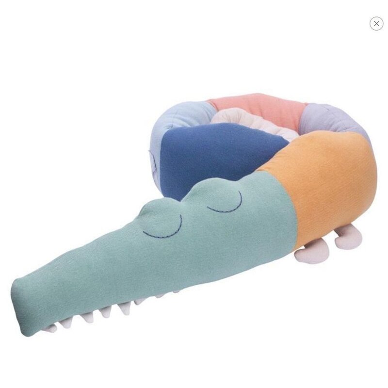 Newborn Baby Bed Bumper Infant Bed Crib Protection Kids Cot Protector Children Crocodile Pillow Baby Bedding Accessory Room Toys