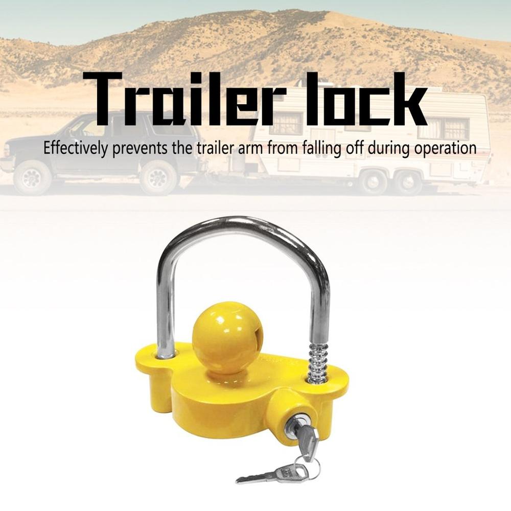 Universal Anti-Theft Lock Hitch Coupling Lock Trailer Parts Tow Ball Caravan Camping Anti Theft Trailer Accessories