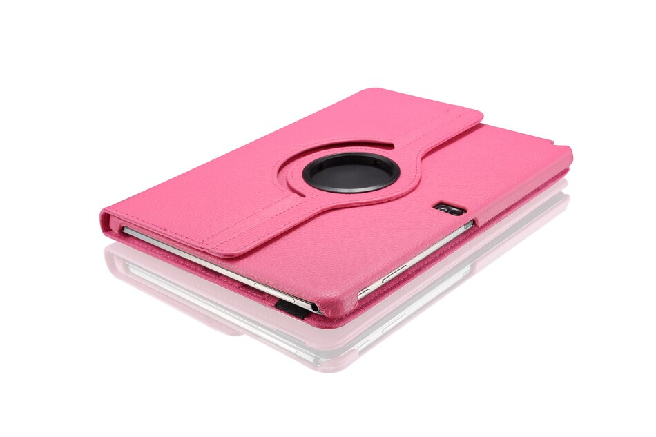 For Samsung Galaxy Tab Pro 10.1 inch T520 T525 T521 Note P600 P601 P605 Tablet Case 360 Rotating Bracket Leather Cover: Rose / NOTE 10.1 SM-P600