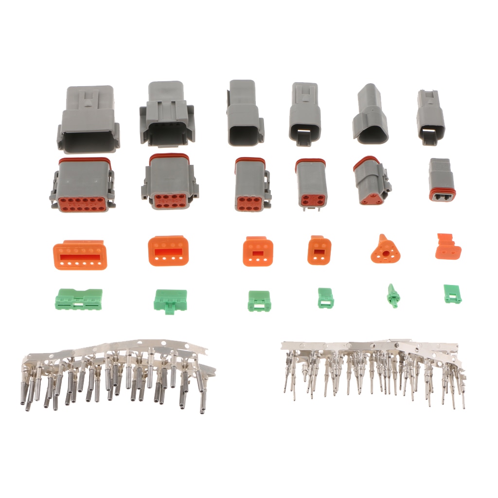 12 Pair 2/3/4/6/8/12 Pin Plug Terminal Connector (2 of each) 1.6mm