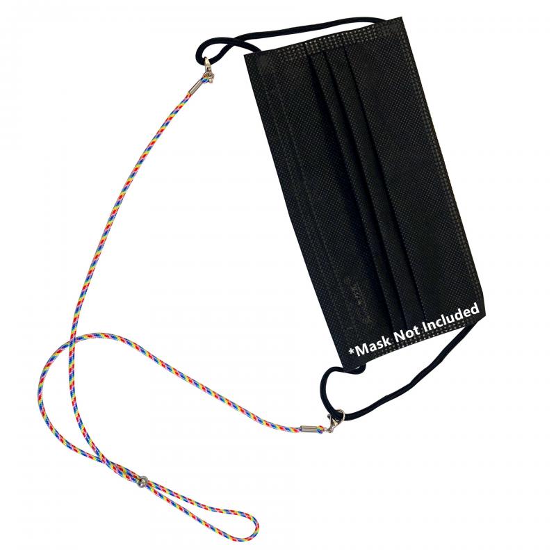 Long Adjustable Mask Hanging Rope Face Mask Lanyard Mask Holder Adjustable Traceless Ear Hanging Rope Two Hooks Wrist Strap Hand