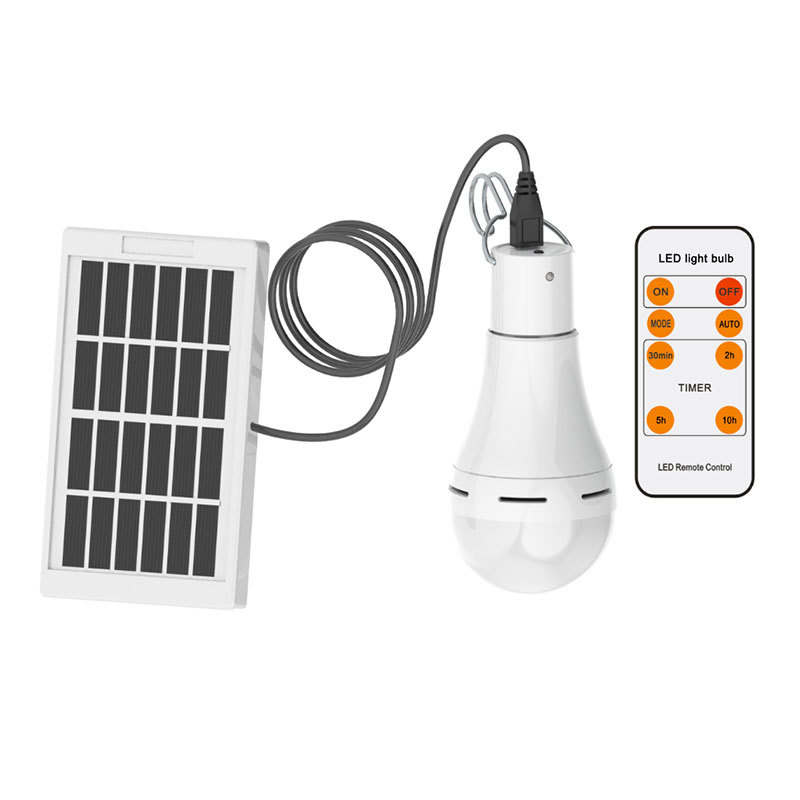 9/7W gloeilamp op zonne-energie, waterdicht zonne-licht voor buiten, afstandsbediening, USB-oplaadverlichting, tuin, camping, tentverlichting