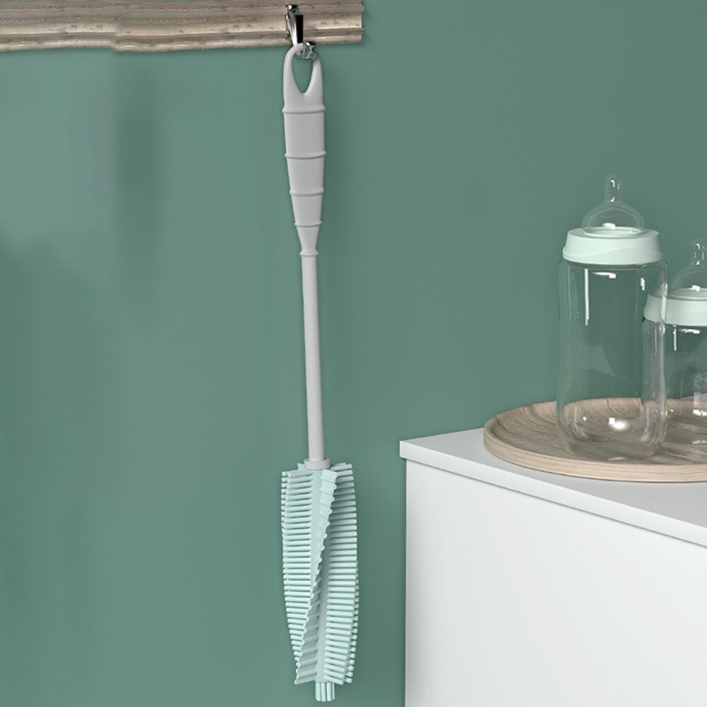 Lavage enlever les taches outil de nettoyage bouteille brosse antidérapant cuisine Flexible Durable longue poignée bébé alimentation Silicone souple