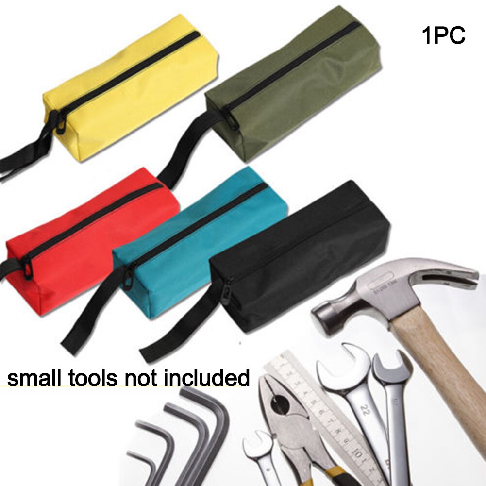 Oxford Canvas Waterproof Storage Hand Tool Bag Screws Nails Drill Bit Metal Parts Fishing Travel Makeup Organizer Pouch Bag Case