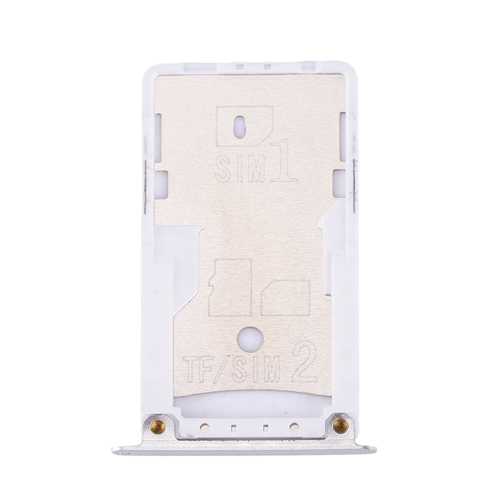 Per Xiaomi Redmi 4X SIM Vassoio di Carta di SIM Adattatore Della Carta di TF del Vassoio di Carta per Xiaomi Redmi Nota 4X: Silver for Redmi 4X