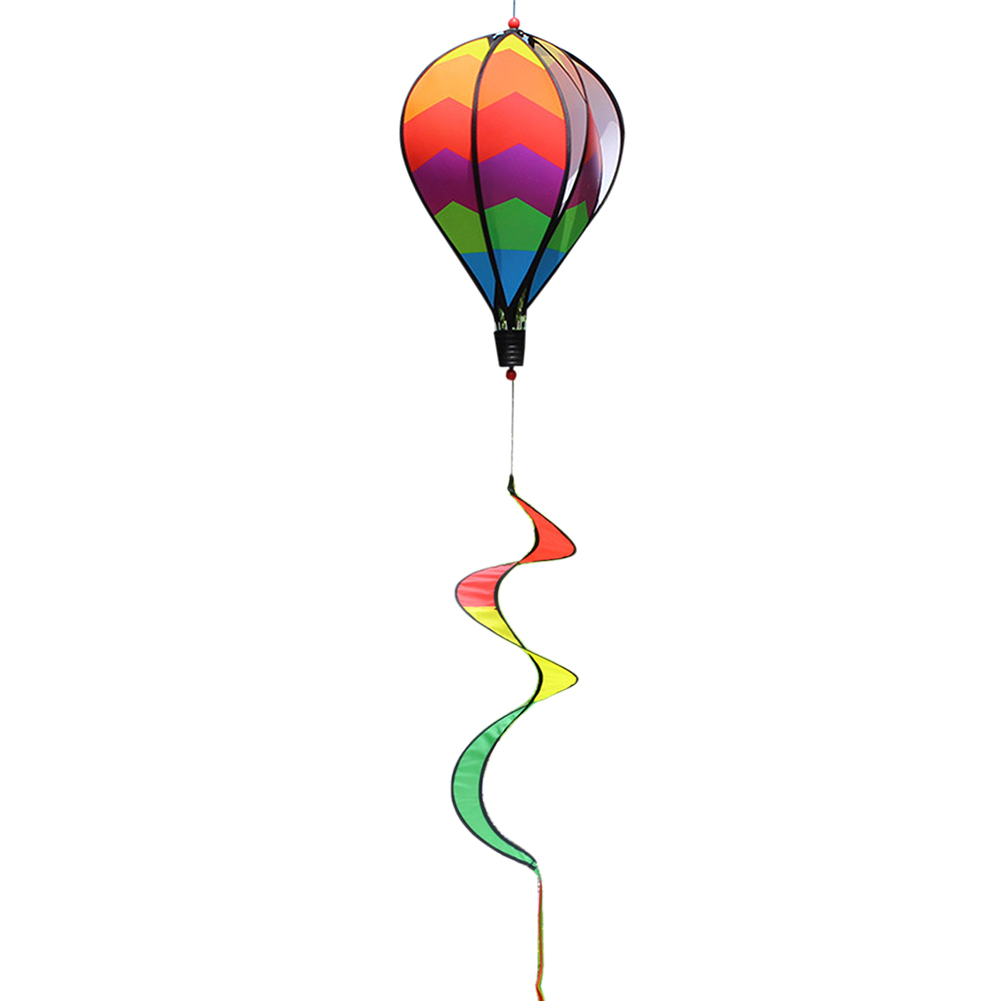 Luchtballon Windspinner - Regenboog Hangende Twister - Vogelafweer - PVC Tuindecoratie: Lichtgroen